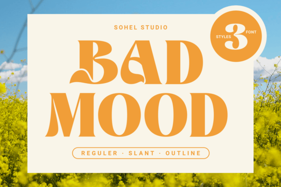Badmood: A Bold Display Font That Commands Attention