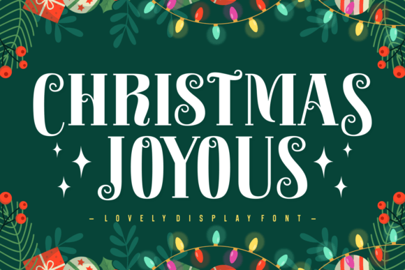 Christmas Joyous: A Festive Serif Font That Makes Campaigns Instantly Recognizable