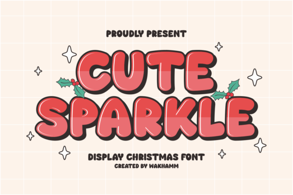 Cute Sparkle: A Playful Display Font for Editorial Charm