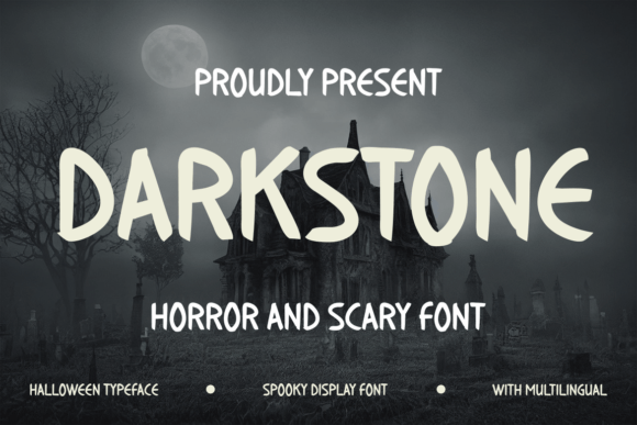 Darkstone: A Display Font That Sets the Halloween Mood