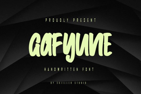 Gafyune: An Elegant Handwritten Display Font for Digital Branding