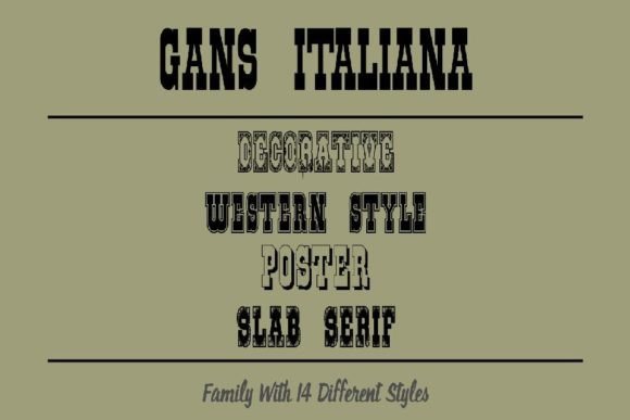 Gans Italiana: A Display Typeface for Distinctive Web Identity
