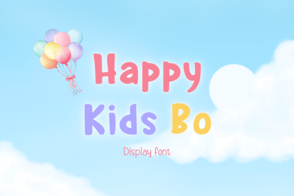 Happy Kids Bo: A Friendly Display Font for Small Business Branding