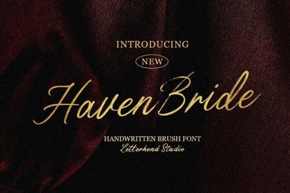 Haven Bride: A Handwritten Display Font That Feels Like Home