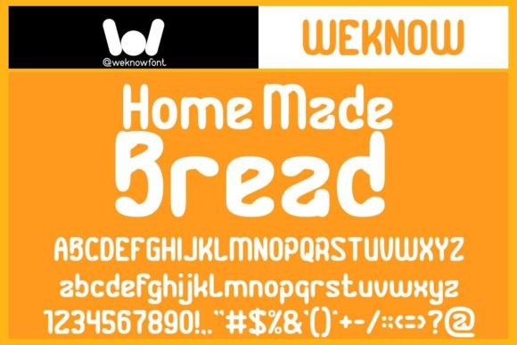 Home Made Bread Font: A Display Typeface for Distinctive Digital Branding