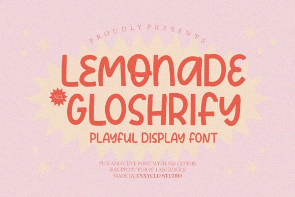 Lemonade Gloshrify: A Playful Display Font for Branding That Feels Human