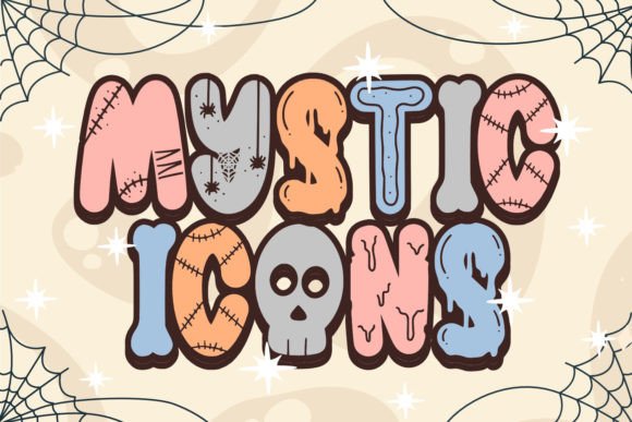 Mystic Icons: A Playful Halloween Display Font for Branding