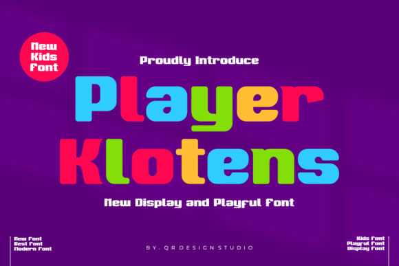 Player Klotens: A Bold Display Font for Digital Branding