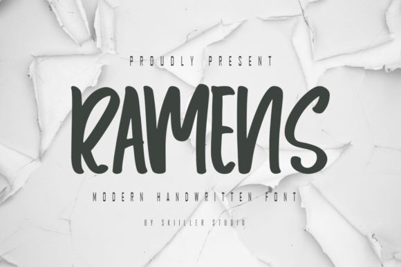 Ramens: A Handwritten Display Font That Feels Human, Not Hype