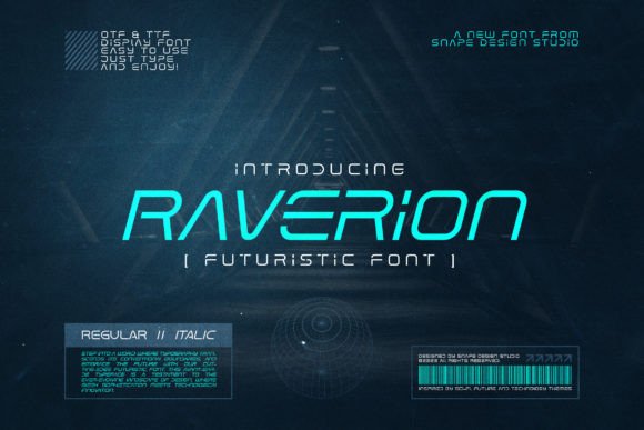 Raverion: A Futuristic Display Font That Actually Works