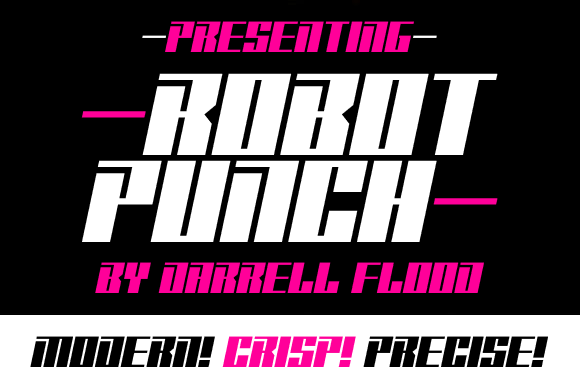 Robot Punch: A Bold Display Font for Editorial Impact