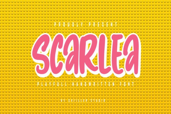 Scarlea: A Playful Display Font That Brings Warmth to Small Business Branding