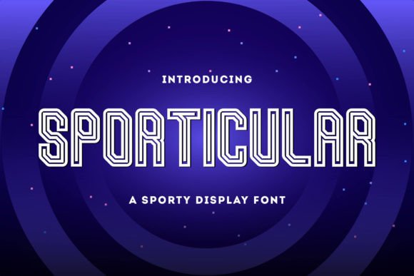 Sporticular: A Sporty Display Font That Lifts Your Brand