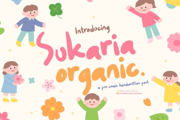 Sukaria Organic: A Handwritten Display Font with Real Branding Charm