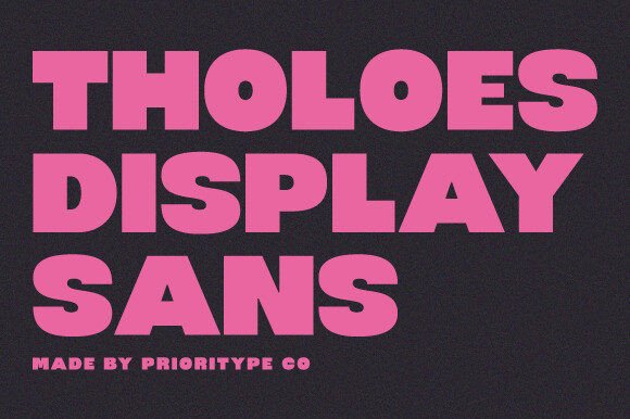 Tholoes: A Confident Display Font for Modern Web Design