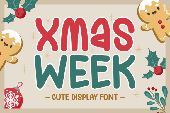 Xmas Week: A Festive Display Font for Editorial Joy